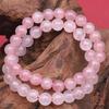 Hochwertiges klassisches Rosenquarz-Armband – Einzelstrang-Design aus Madagaskar