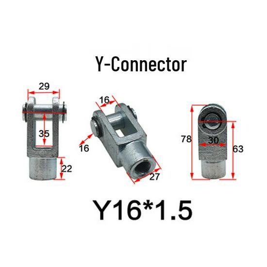 Y-Connector Hydraulic Tie Rod Cylinder Cast Steel Welded Fisheye Y-Fitting HOB I Type