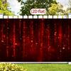 One piece of red shiny stars and light party backdrop fabric - deep wine red night sky glitter banner  polyester fabric