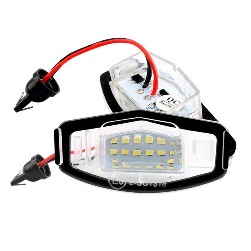 For Honda Odyssey Legend Accord Civic 7 8 9 City 4 MR-V 2 Pcs Led Car Number Lamp Assembly Auto License Plate Light Luces