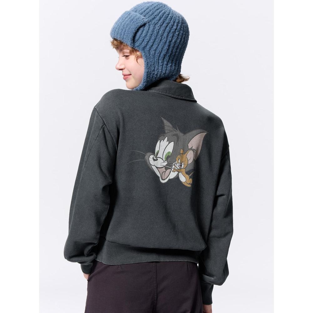 

Gu By Uniqlo Sweat Polo Том и Джерри 08 DARK GRAY/XS
