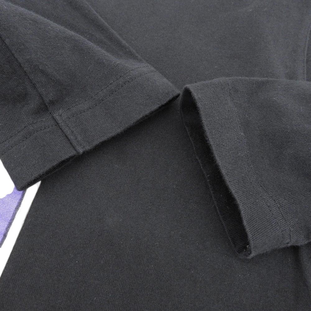 OLLEBOREBLA Cotton Comic Pattern Long Sleeve T-Shirt Top for Women, Black tops ― blackUsed