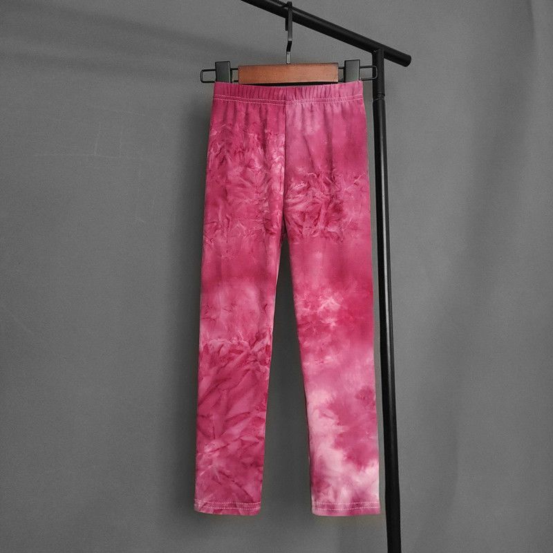 Summer Children's Leggings Are Fashionable Colorful Versatile Slim Fit Pants for Girls Comfortable and Elastic Pants