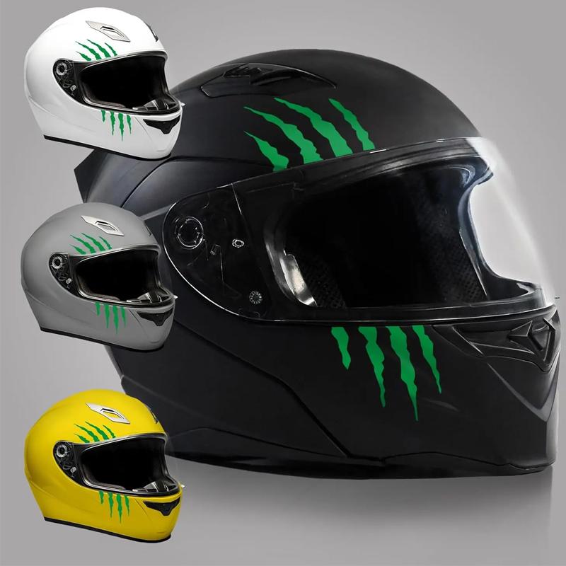 Monster Claw Scratch Racing Helmet Stickers Waterproof Motorcycle Fuel Tank Scooter Body Vinyl Decals Refit Durable Decoration