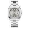 Square Steel Belt Large Dial Watch Calendar Luminous Trend Waterproof Quartz Watch
