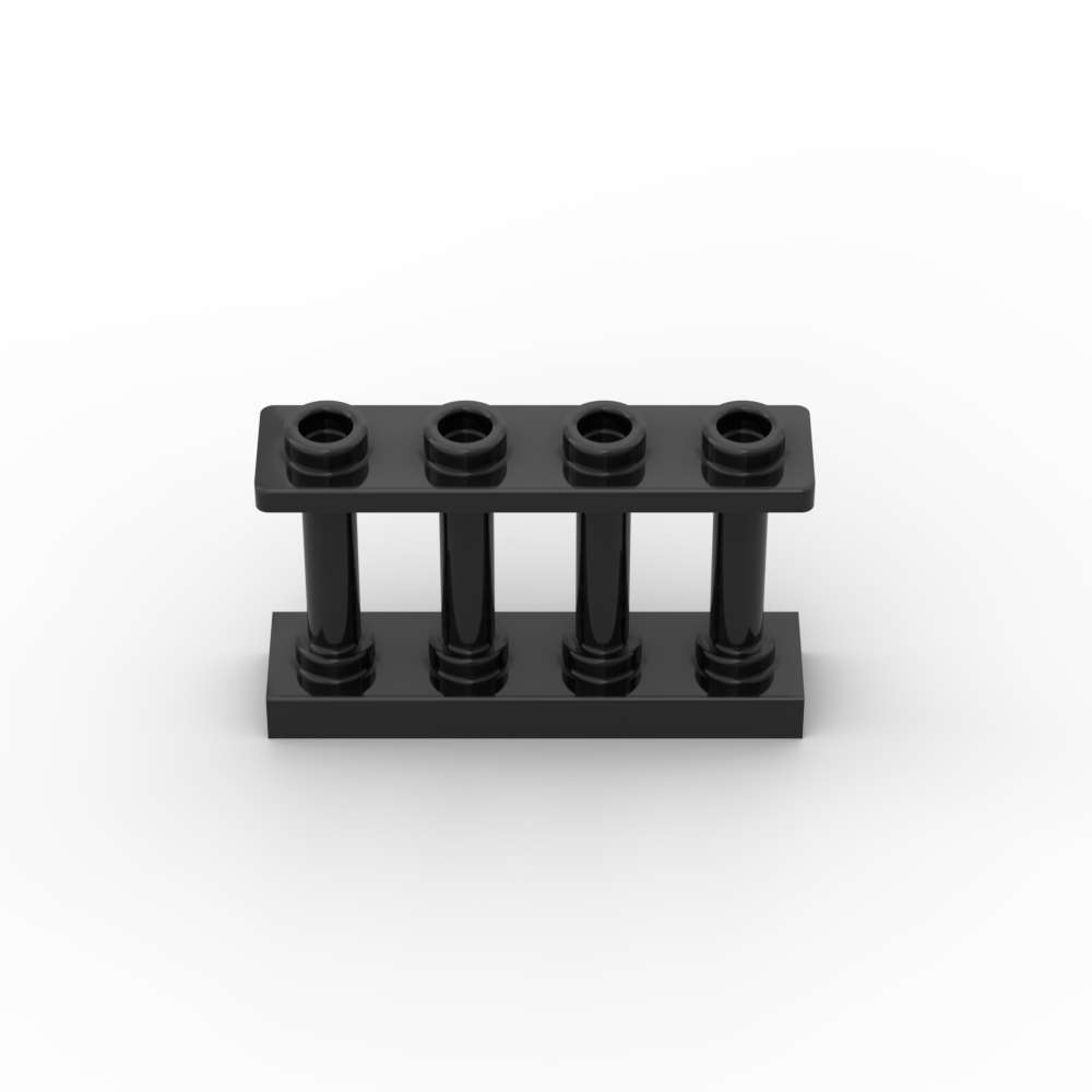 Non-Toxic Moc 10Pcs 15332 30055 Fence 1X4X2 Spindled Building Blocks Kit With 4 Studs House Compatible Particle Idea Toys Children Gifts