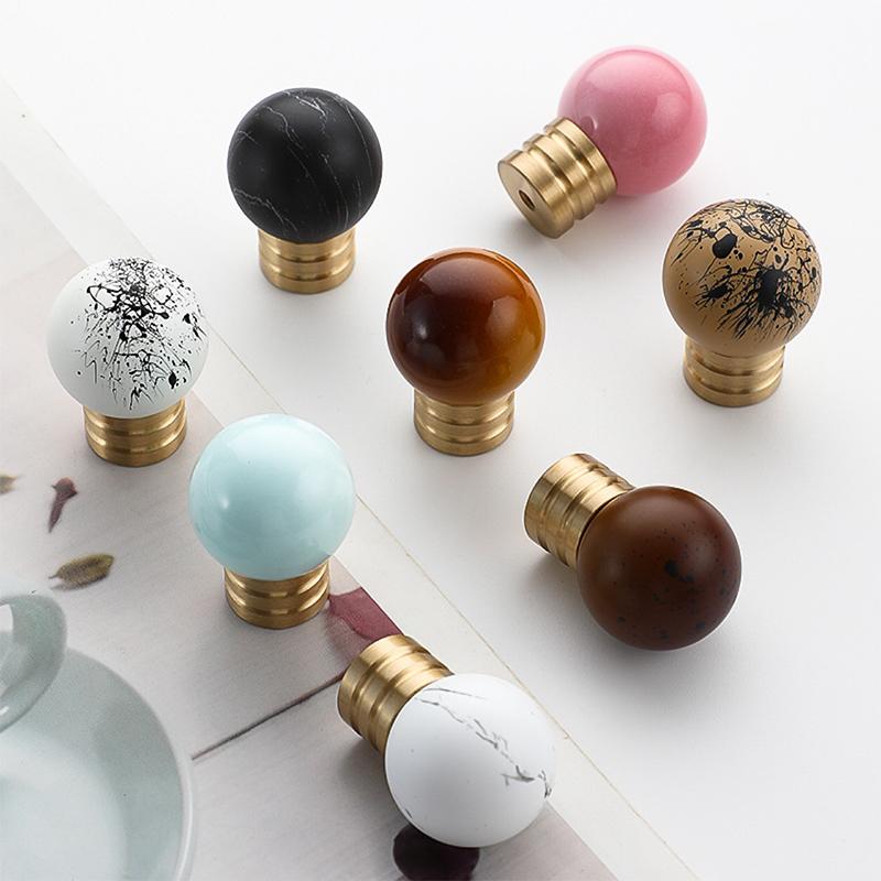 1pc Handles Drawer Cabinet Furniture Kitchen Handles for Cabinet Knob Door Drawer Furniture Kitchen Knob Brass Pattern Single