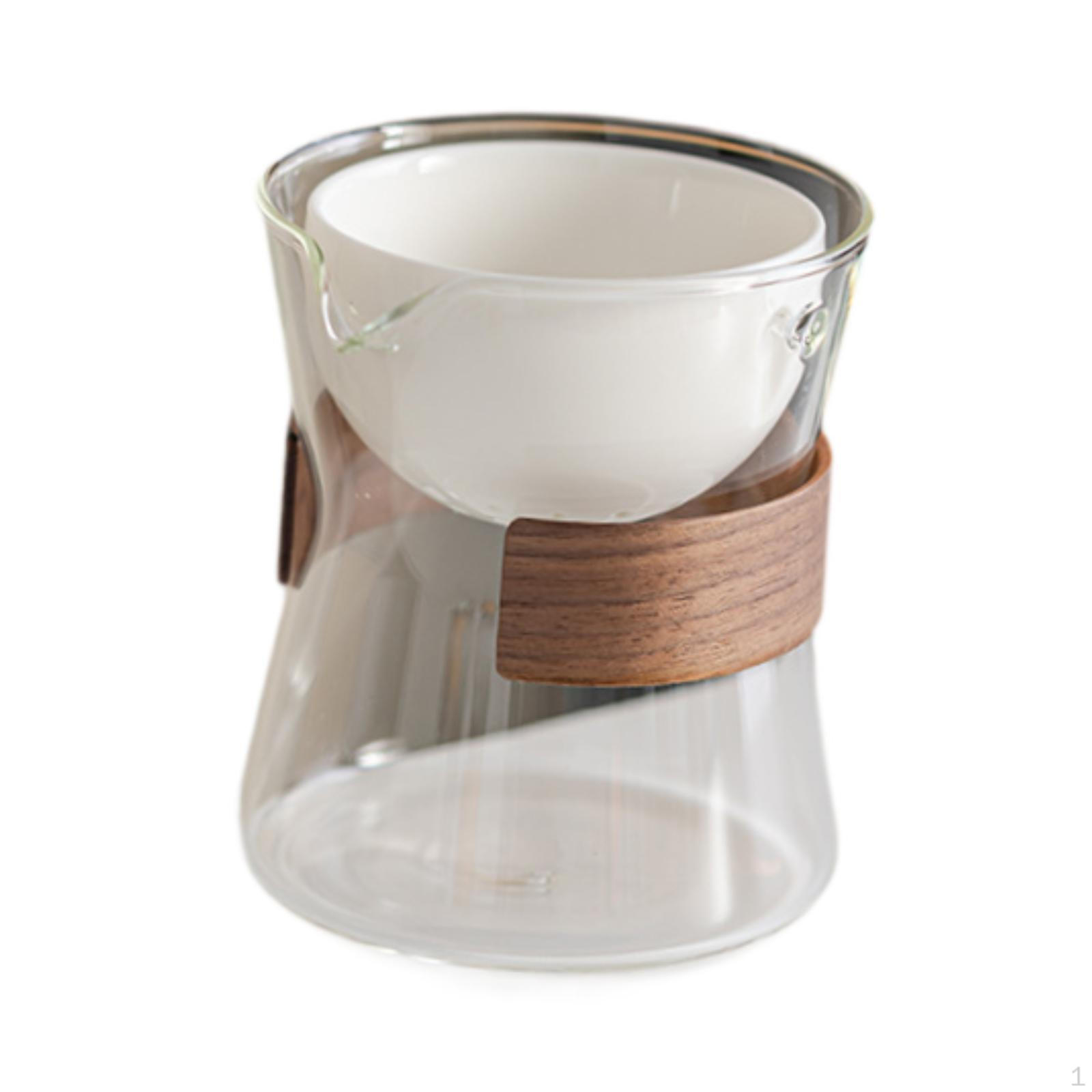 

Стеклянный чайник 210 мл с вращающейся чашкой для листового чая clearly white