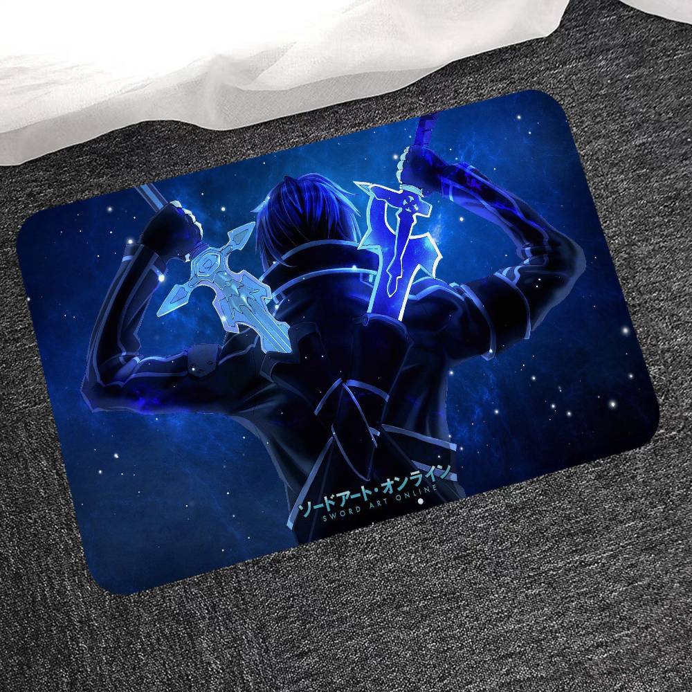 Adventure Anime Sword Art Online Bathroom Mat Kids Room Bedroom Decoration Balcony Anti-Slip Doormat Living Room Welcome Rug