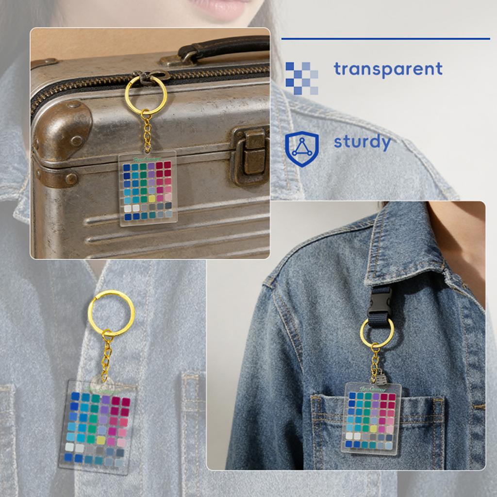 Einzigartiger saisonaler Schlüsselanhänger Hochwertiger bruchsicherer Acryl-Schlüsselanhänger Zubehör für Tasche, Geldbörsen und Rucksäcke