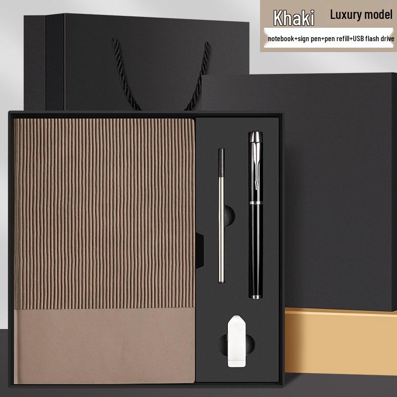 High-End Customizable Office Notebook Gift Set with Logo
