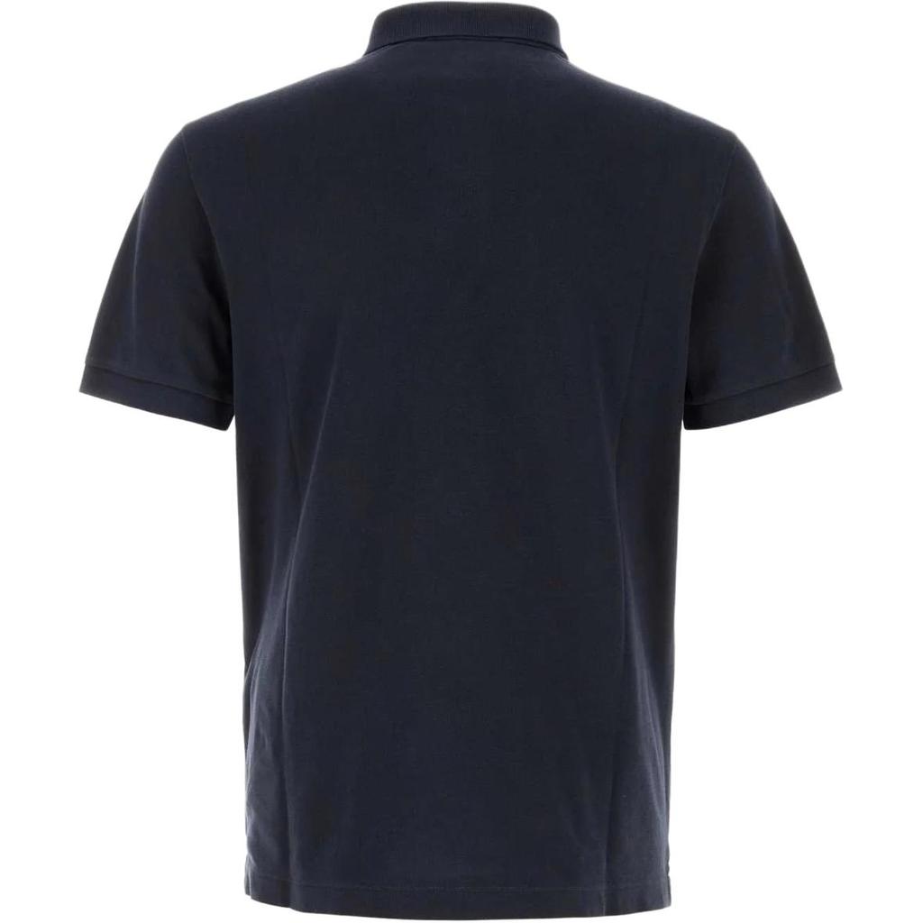 STONE ISLAND Short Sleeve Solid Logo Polo Shirt Men Tops Navy-Blue 22002SC67-V0020