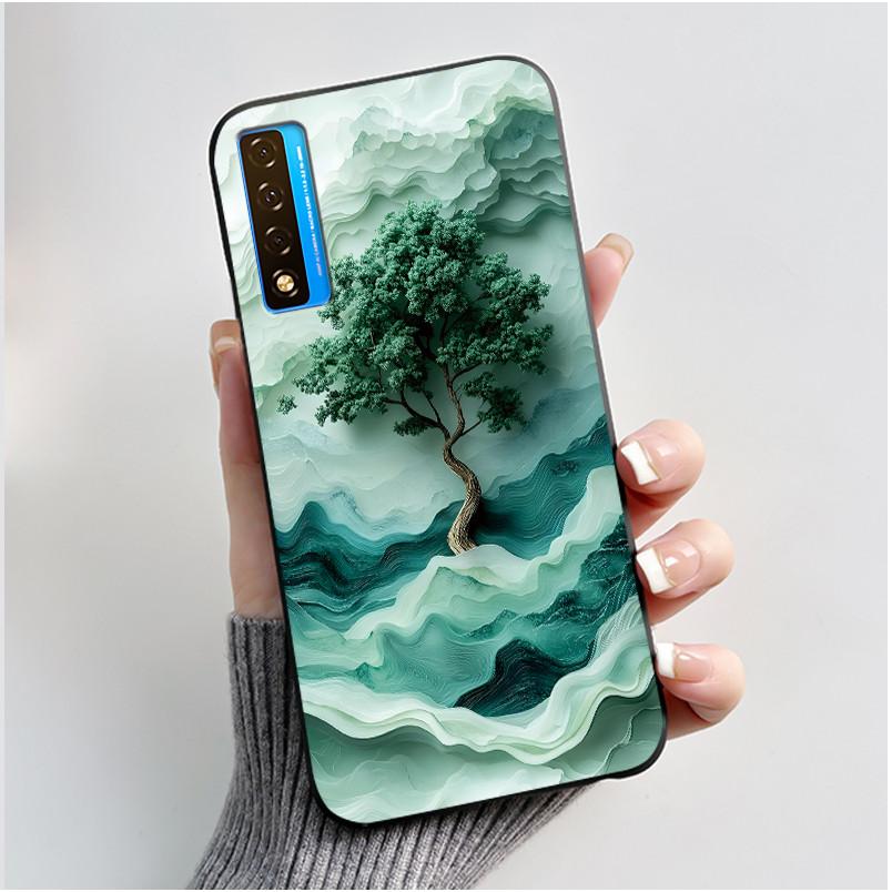 Casing For TCL 20 5G 20L+ 20S 20L Case Aesthetic Cute Cat Astronaut Black Soft Silicone Back Cover For TCL 20 Pro 5G Phone Case