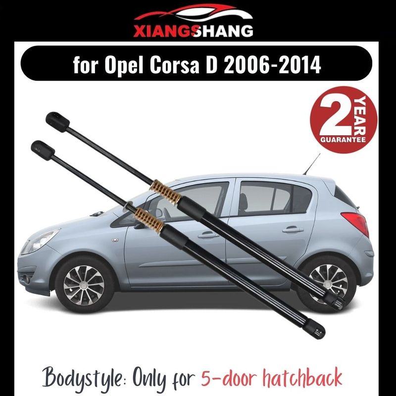2 Stück Heckklappendämpfer für Opel Corsa D 5-türige Schräghecklimousine 2006-2014 Heckklappe MIT FEDER Kofferraum Gasdruckfedern
