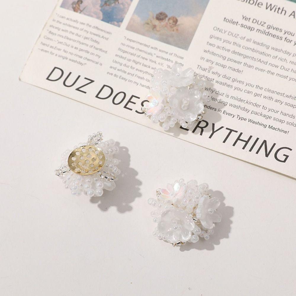 Non Slip Sturdy Flower Patches 3D Design Shoe Flower Decoration Beaded Applique Jewellery Making