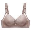 Plus Size Wireless Comfortable Breathable Adjustable Bra for Larger Busts - Slimming Side Panels with Gathering Effect - Large Cup Sizes