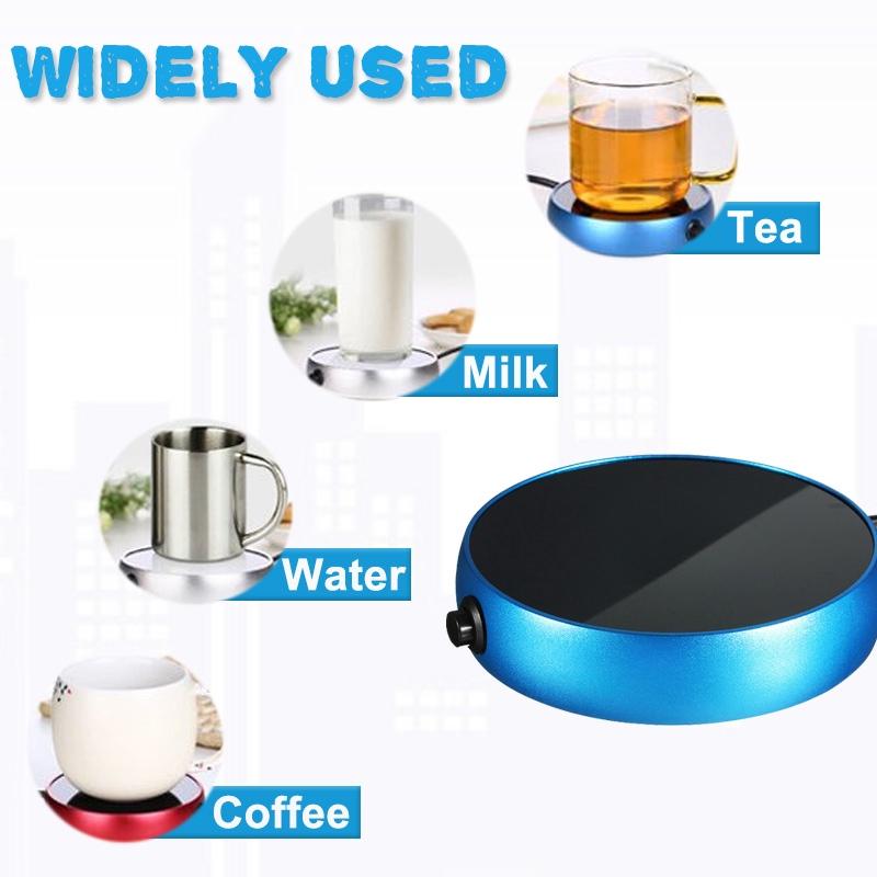 5 Colors Electric Heating Coasters Water Heater Portable Desktop Coffee Milk Tea Warmer Heater Cup Mug Warming Trays 220V-250V