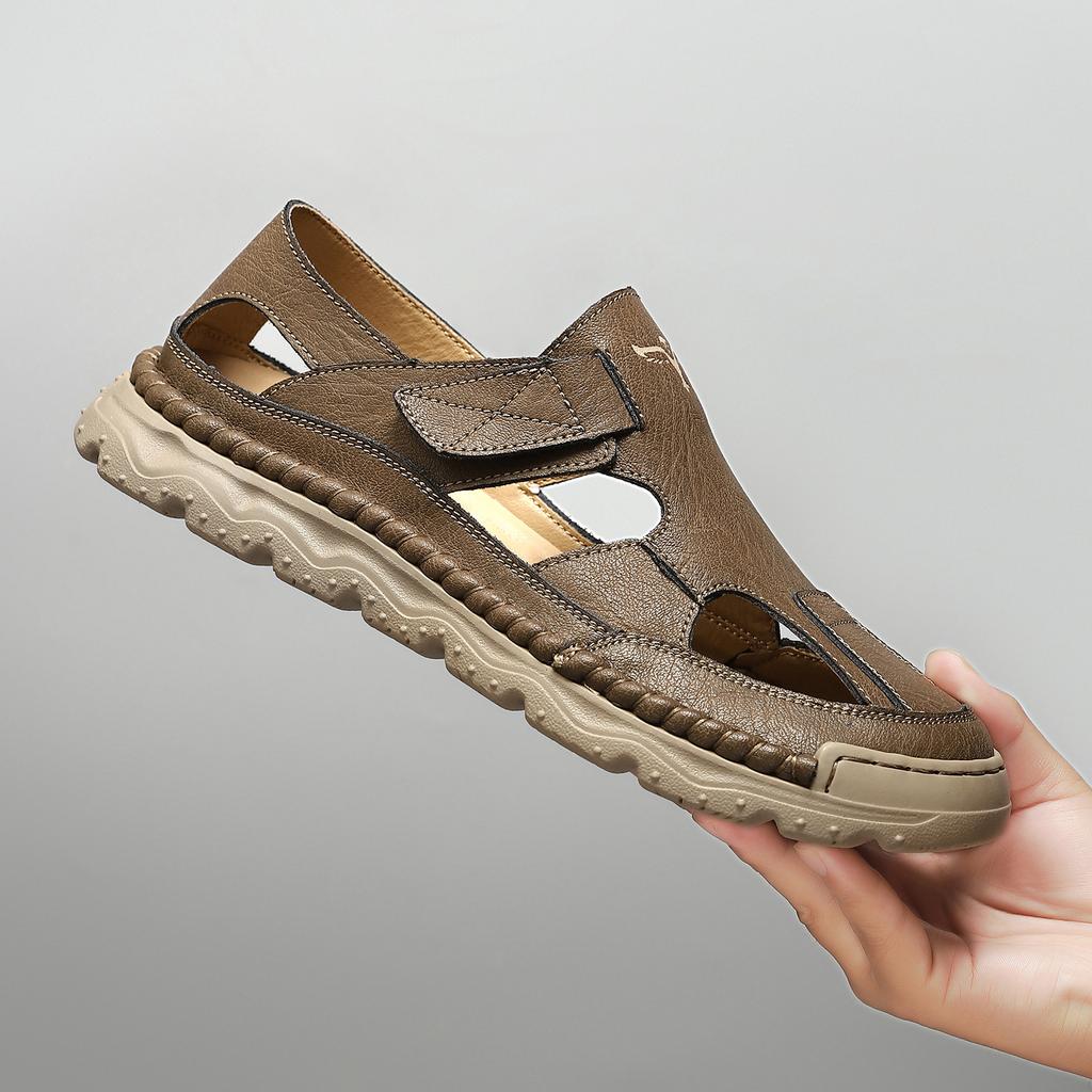 Baotou Slippers Men's New Outdoor Beach Sandals Men's Trendy Men's Shoes Stitching