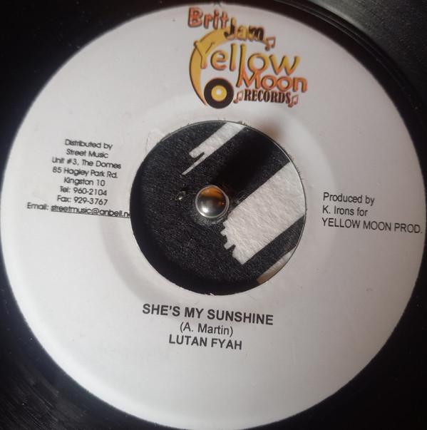

7-дюймовая пластинка LUTAN FYAH - She s My Sunshine NONE Yellow Moon Rec 2006 Ямайка Регги, Ска и Даб Б/У