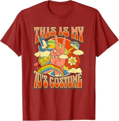 This Is My 70s Costume 70 Styles Groovy 70s Halloween 1970s TShirt Girls Fashion Novelty Gift Humor Funny Disco Y2k Street Tee S