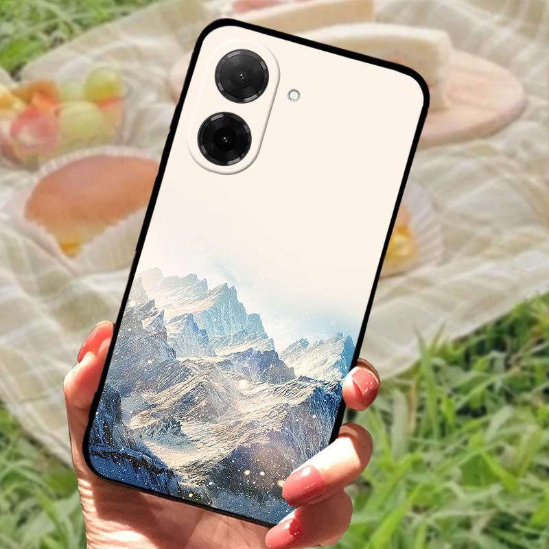 Funda de Dibujos Animados de Moda de Lujo Para Redmi A5 4G Cubierta Trasera de Silicona Suave a Prueba de Golpes Para Teléfono Xiaomi Poco C71 4G Parachoques Carcasa Fundas