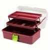 3-Layer Waterproof Fishing Tackle Box with Lock Closure,Multiple Compartments for Lures and Gear, Ideal for Camping and Fishing, Fishing Gear