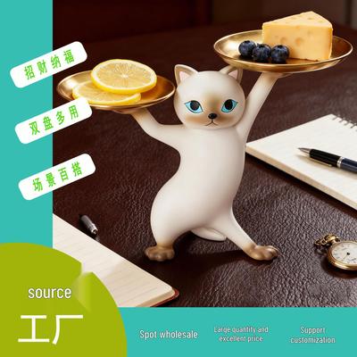 Resin Cat Tray - Practical Decoration for Living Room, Hallway, or New Home Gifts