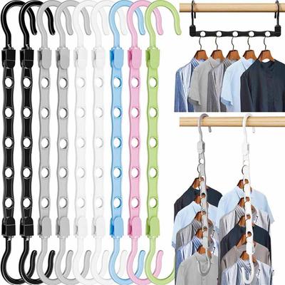 5-hole Space Saving Hanger 360 Rotating Magic Hanger Multi-function Folding Magic Hanger Wardrobe Drying Clothes Clothes