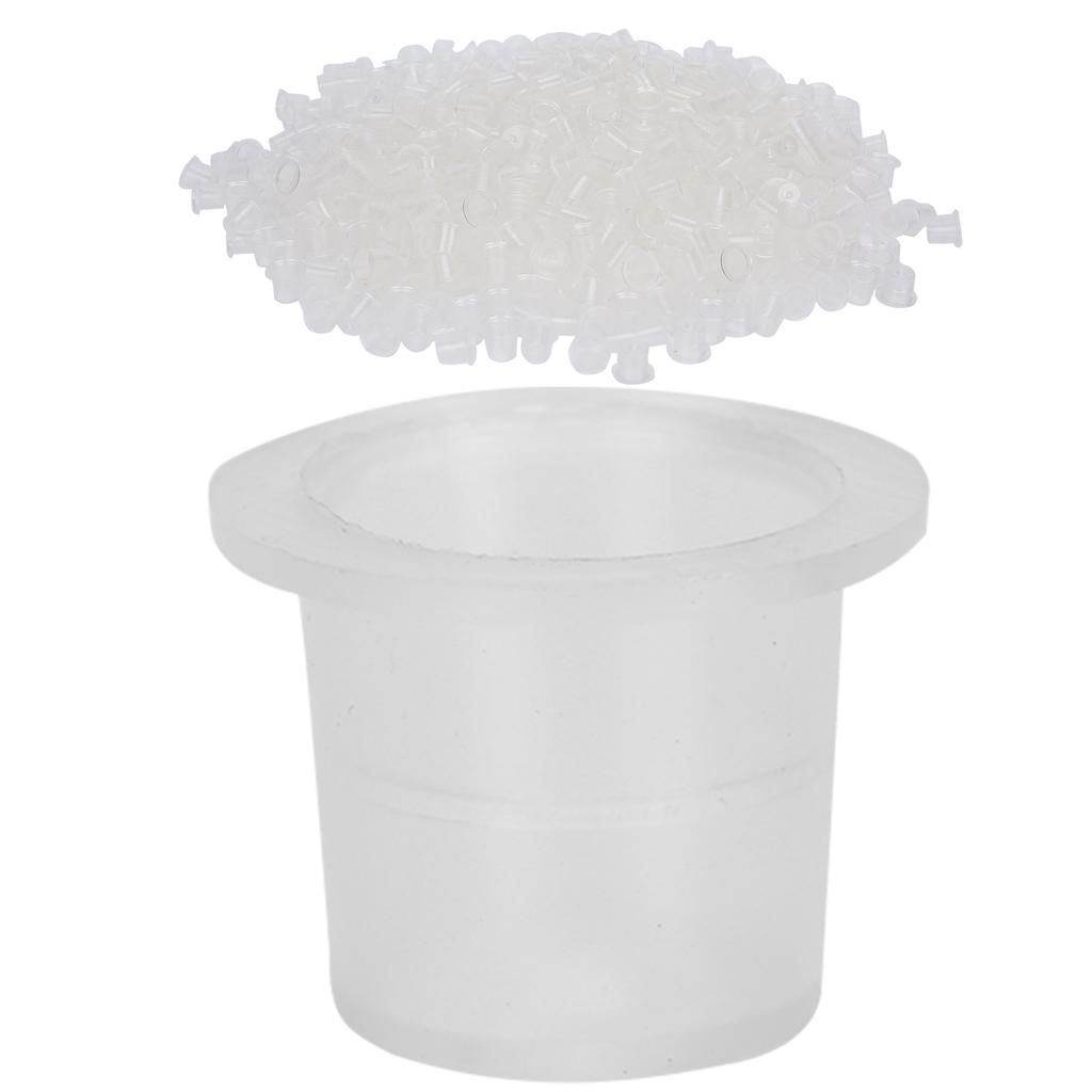 1000pcs Disposable Tattoo Ink Cups Plastic Microblading Pigment Caps Tattoo SuppliesL 19 x 11mm