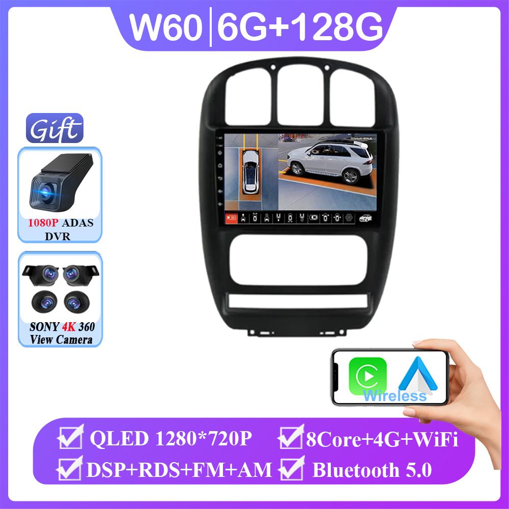 Android 14 For Dodge Caravan 4 For Chrysler Grand Voyager RS 2000 - 2012 Car Radio GPS Navigation Multimedia Player NO 2din DVD