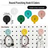 Pegboard Wall Organizer with Hooks - No-Drill Storage Rack for Entryway or Study Room.