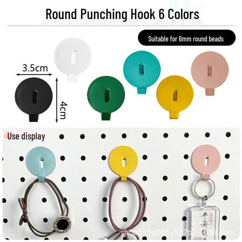 Pegboard Wall Organizer with Hooks - No-Drill Storage Rack for Entryway or Study Room.
