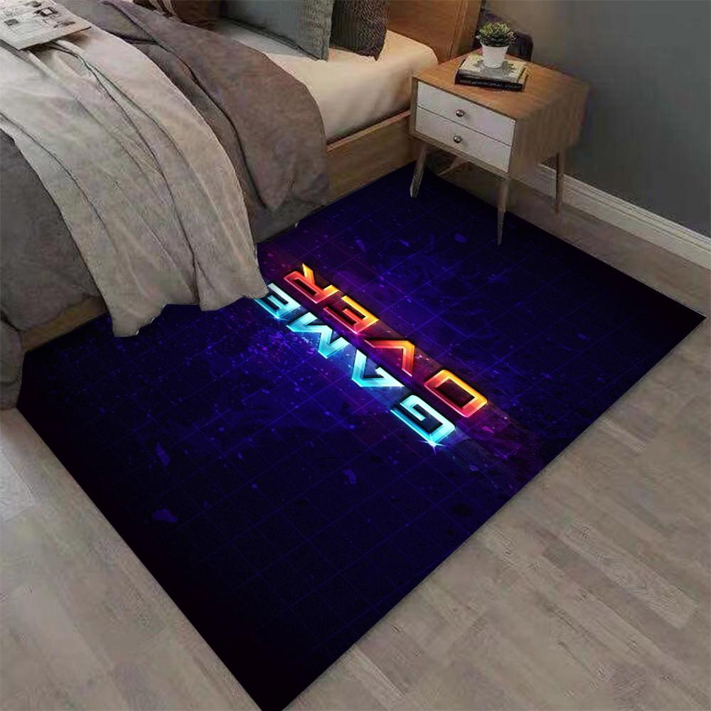 Tapis de Jeu Anime Gamer Manette de Jeu Tapis de Jeu pour Enfants Tapis de Sol Antidérapant pour Salon Chambre Porte Accessoires de Photographie Cadeau d'Anniversaire Alfombra