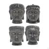 Buddha Head Planter Flower Container Figurine Crafts Pot Plant for Living Room