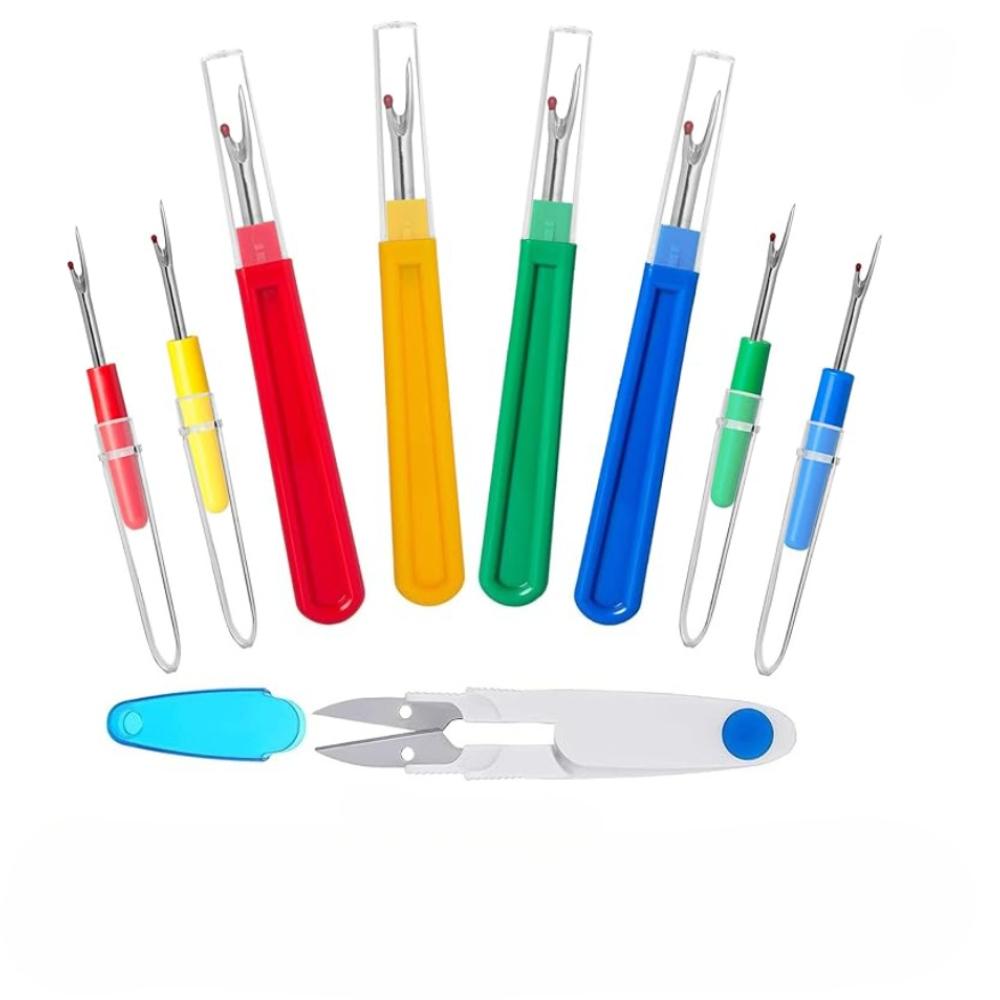 

Распарыватель швов, Инструмент для удаления ниток, Набор из 9 распарывателей швов, 8 распарывателей швов и 1 швейные ножницы для обрезки, Набор для удаления ниток для шитья 9pcs