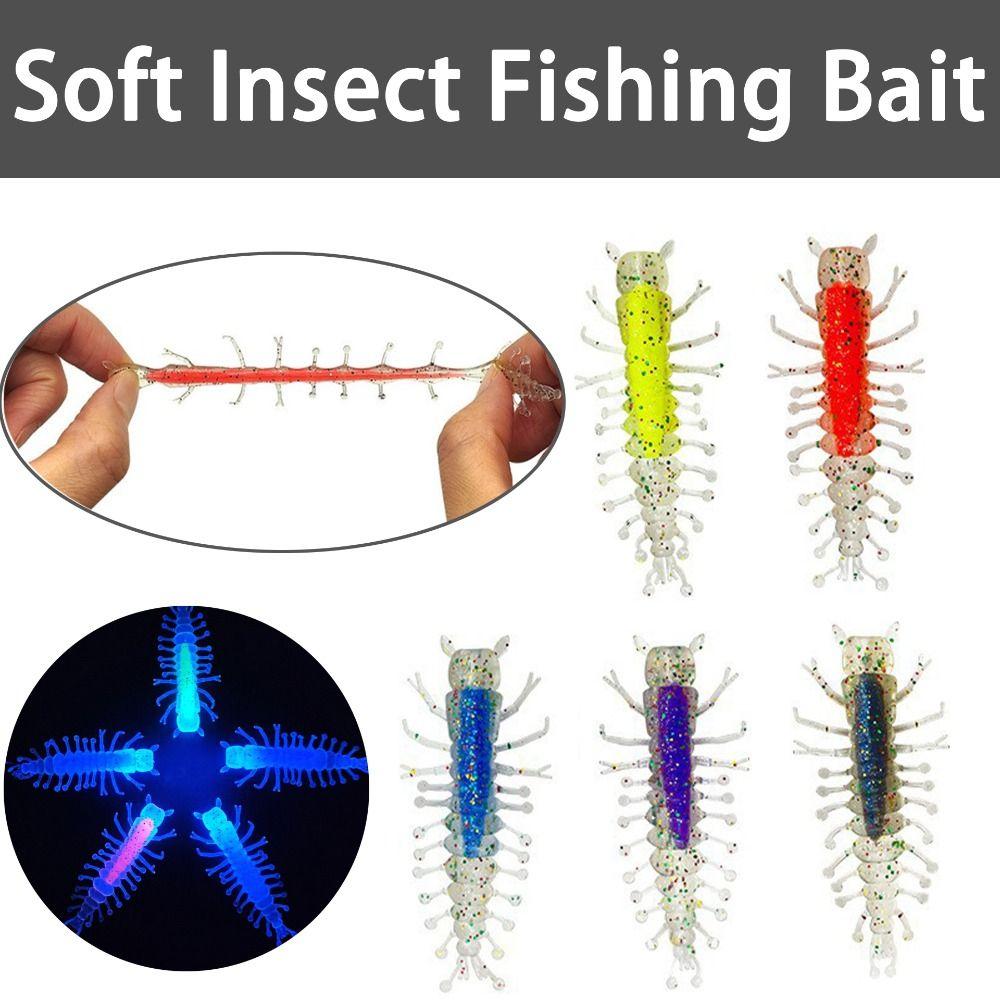 

1,7 г 6 см м яка силіконова приманка м які приманки НОВІ м які приманки для риболовлі на комах 10pcs Set with Box