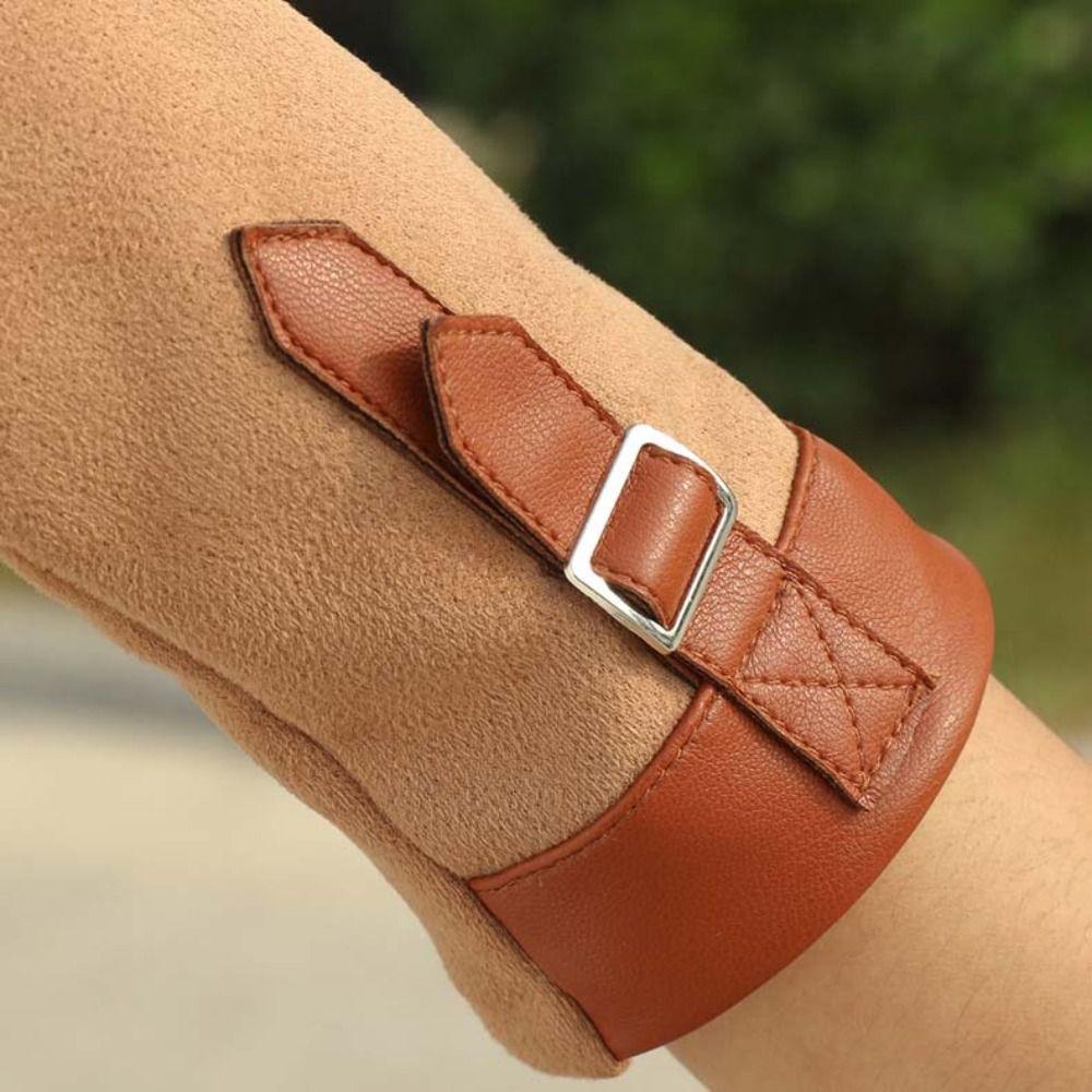 Thickened  Gloves Plush Winter Mittens Vintage Women Suede Velvet  Gloves  Cycling