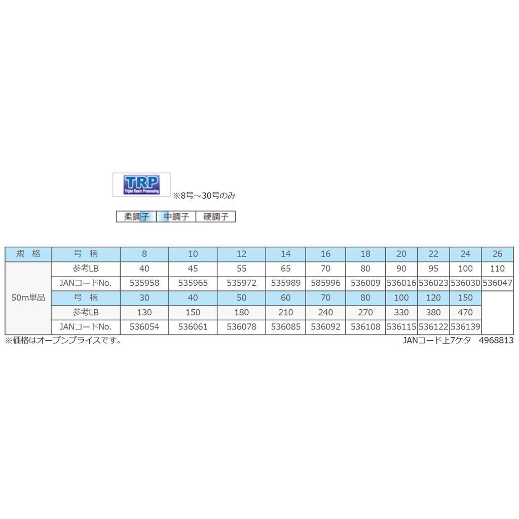 Sunline Big Game Nylon Leader 50m No.80 270lb Blue Green
