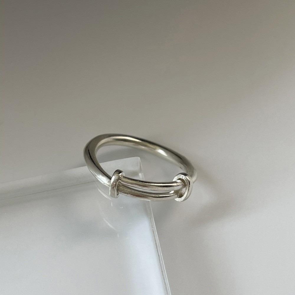 Brushed Plain Ring, Female Niche Light Luxury, High Sense, Irregular Index Finger Ring, Can't Lose Color, Ring Tide