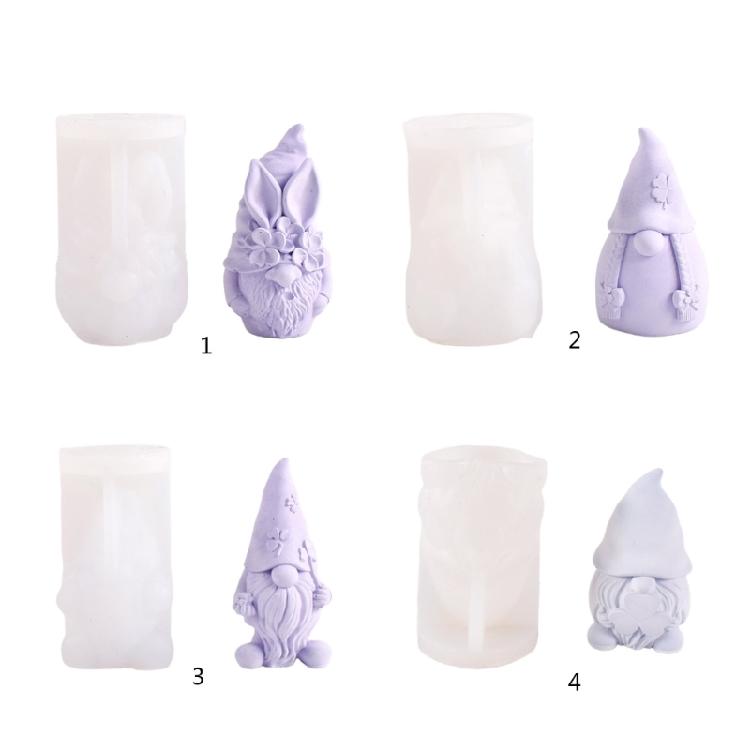 Σιλικόνη Φόρμα Κηροπήγιο Ξωτικό για Κερί Σαπούνι Γύψο DIY Χριστουγεννιάτικο Διάκοσμο Ξωτικό