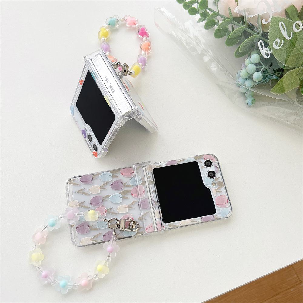 Happy Tulip Bracelet for Samsung zFilp 3/4 and zFilp 6/5 Foldable Phone Cases