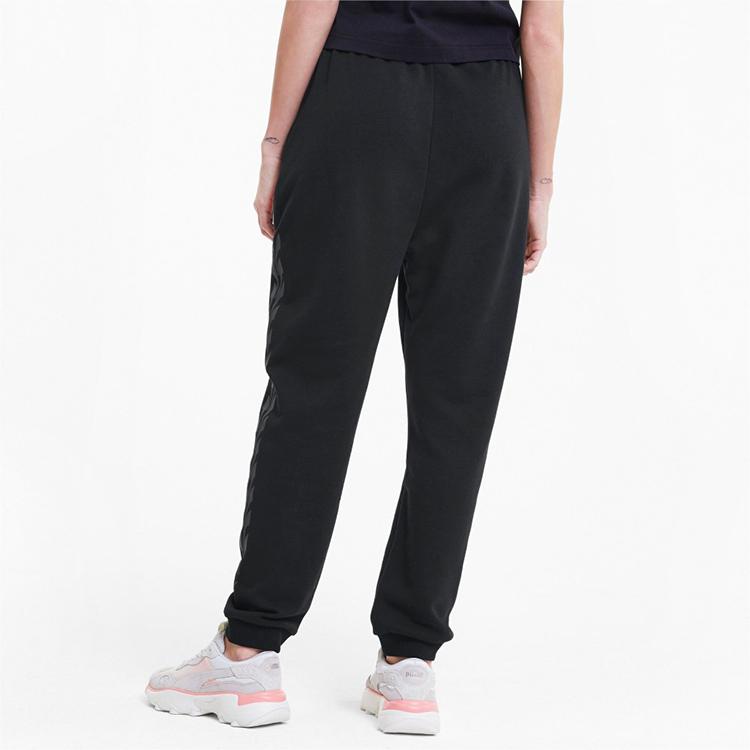 Puma Knit Casual Training Joggers Women Bottoms Black Red 599190-51