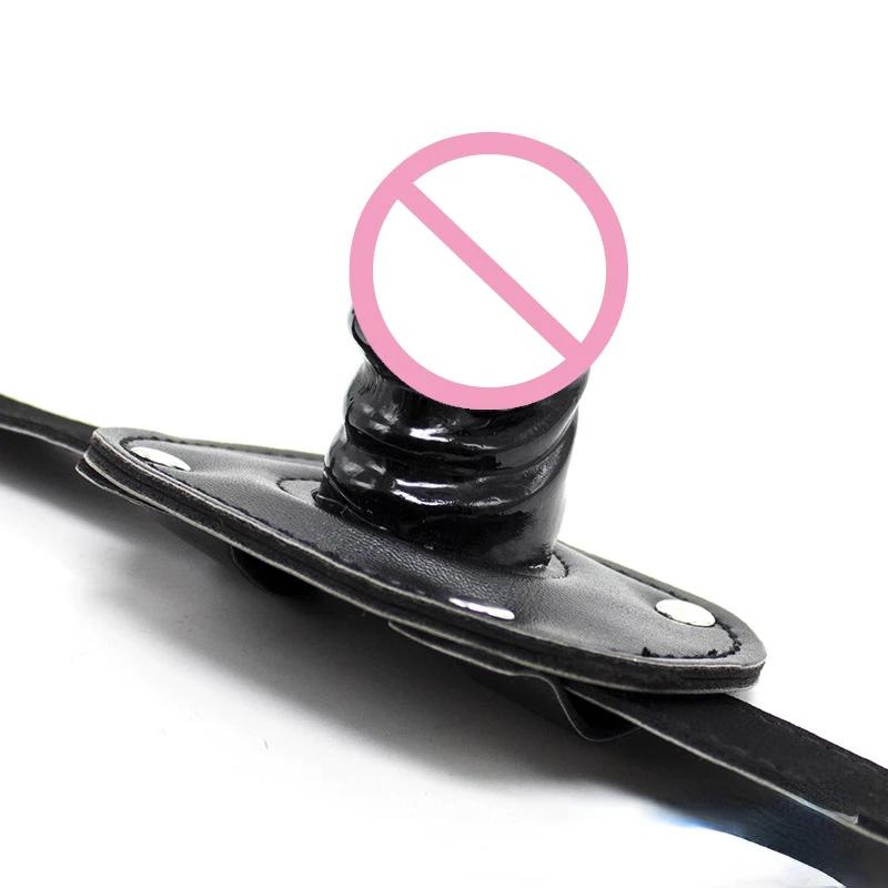 Open Mouth Gag, Penis Plug Oral Dildo Mouth Gag Sm Bondage Restraints Sex Adult Game Toys For Couples