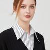 Fashion Versatile Wristband and Detachable Collar Set Shawl Versatile Lapel Detachable Collar Shawl for Dress Shirt