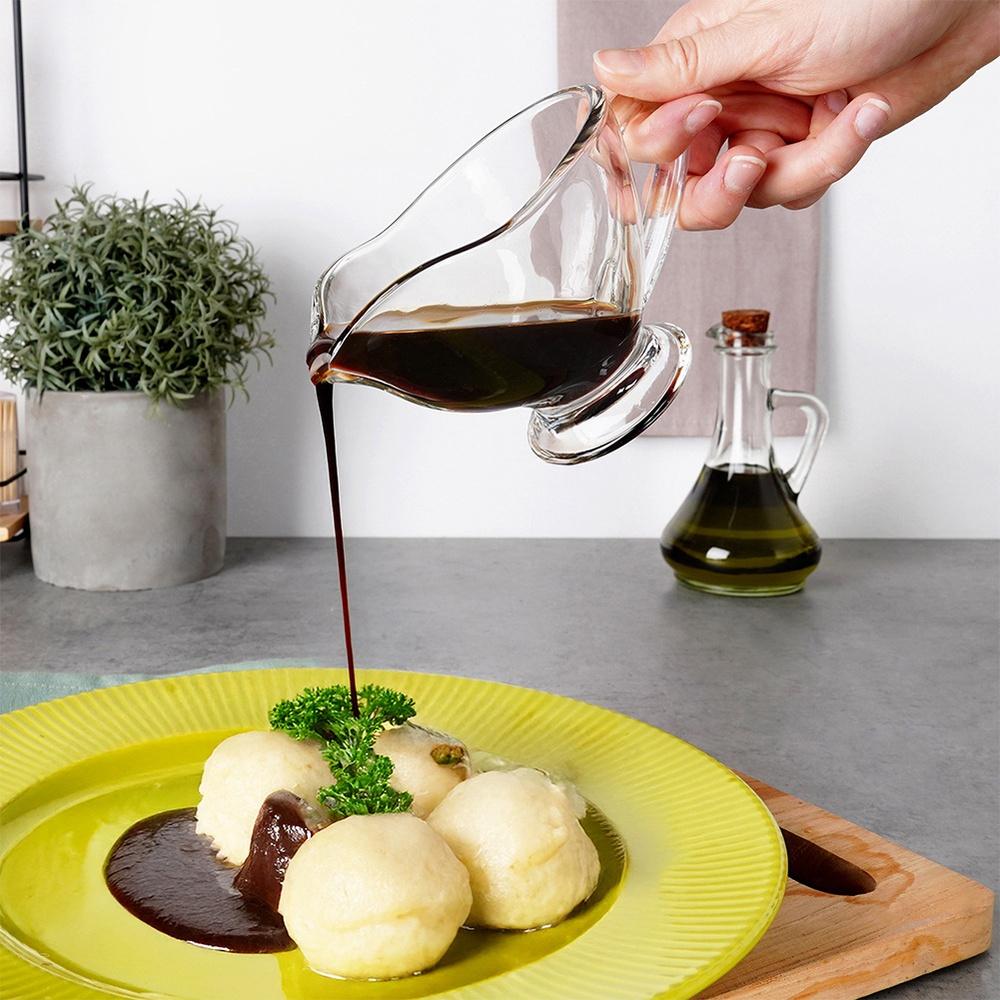 Salsiera in Vetro 200 Ml 5 Pezzi.