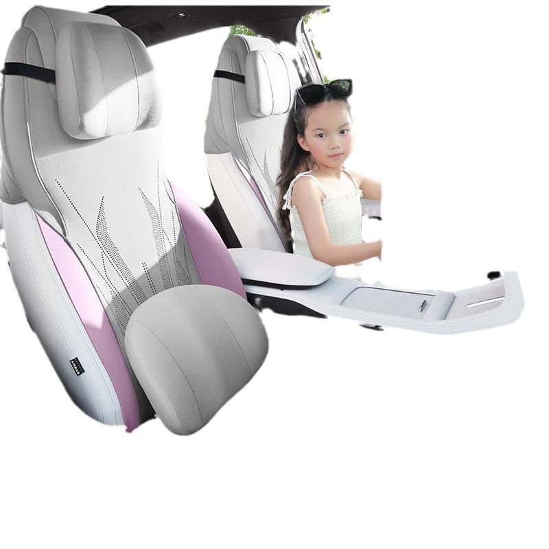 Galaxy L7 Car Seat Cushion - All-Season Ventilated Suede Half-Wrap Cover