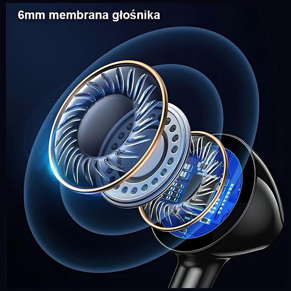 Usams Słuchawki Stereo Ep-47 3.5Mmczarny/Black 1,2M Hsep4701 (Us-Sj594)