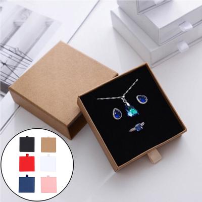 Kreative Schubladen Schmuckschatulle Halsketten Ringe Ohrringe Armbänder Aufbewahrungs Organizer Display Etui Einfarbiges Papier Geschenkverpackung