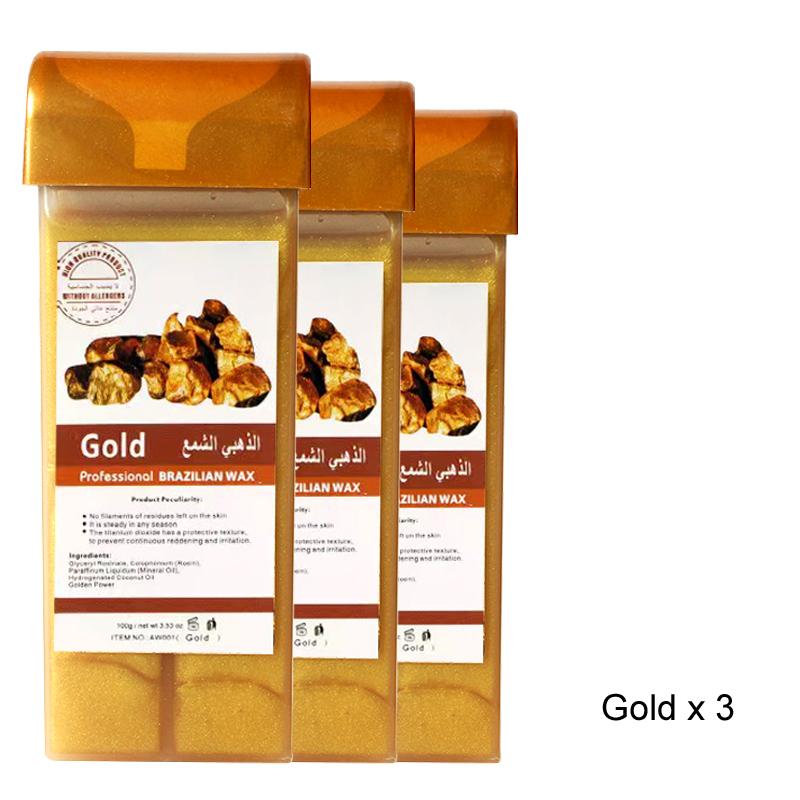 Roll On Refill Hair Removal Wax Painless Depilatory Wax Roller Rose Wax Body Hair Removal For Any Roll On Wax Warmer Cartridge