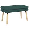 Double Layer Bench Dark Green 80 X 40 X 47 Cm Fabric